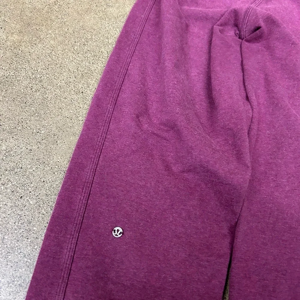 Lululemon Jogger Pants Womens Small Purple Elastic Cuffs Athletic Athleisure